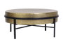 GINER Y COLOMER Table basse avec plateau en bronze et pieds en métal noir